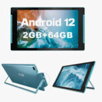 Tablette Android 10,1, Tablette PC avec Support, processeur Quad Core,  Google GMS, 2 Go de RAM, ROM 32 Go (Extensible 512 Go), caméra arrière 1280  x